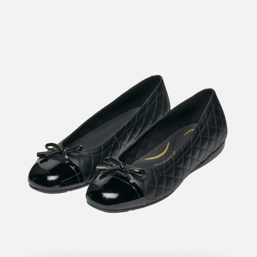 Geox Annytah Black Ballerina Flats NWOT